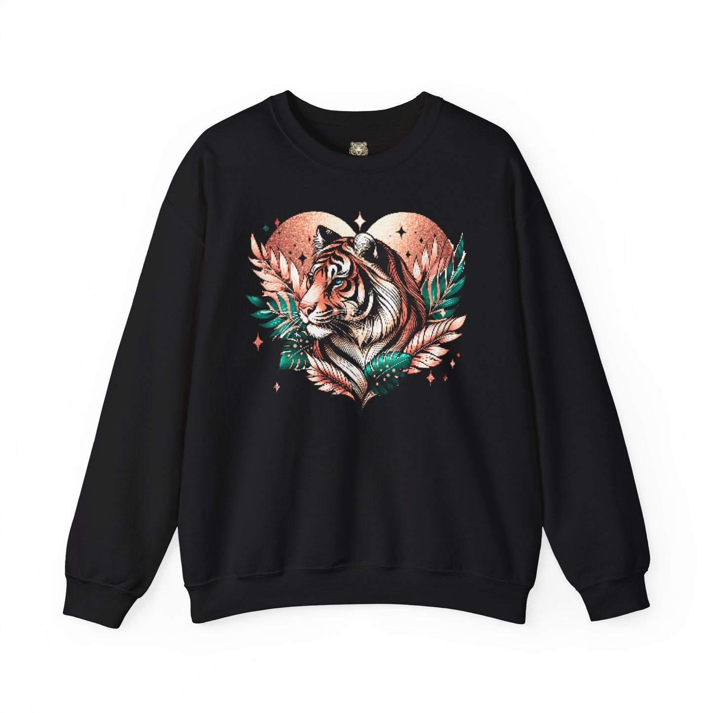 Tiger Pixel Heart Sweatshirt