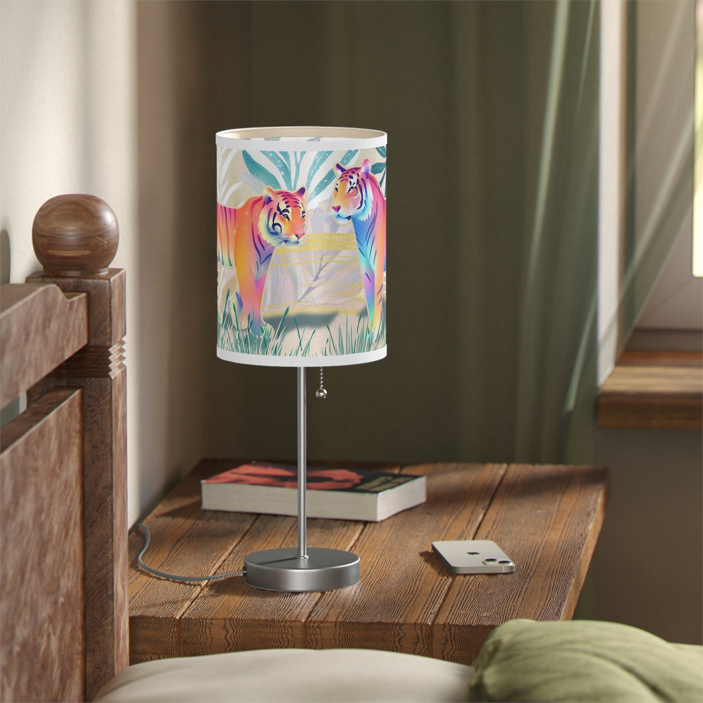Tiger Talks Lamp on a Stand