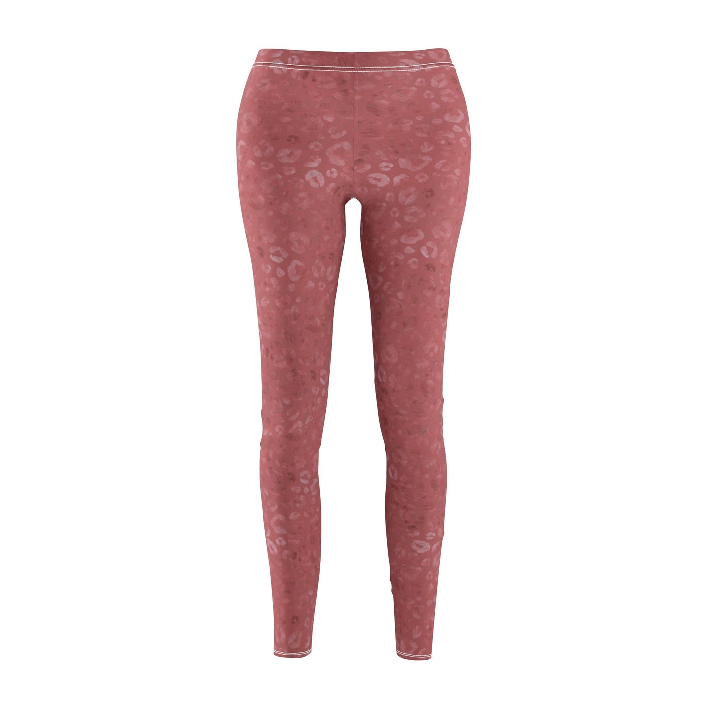 Leopards Chic Imperial Red Leggings Mid-rise