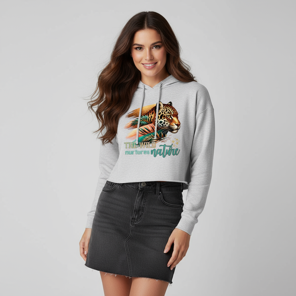 Wild Nurtures Nature Cropped Hoodie