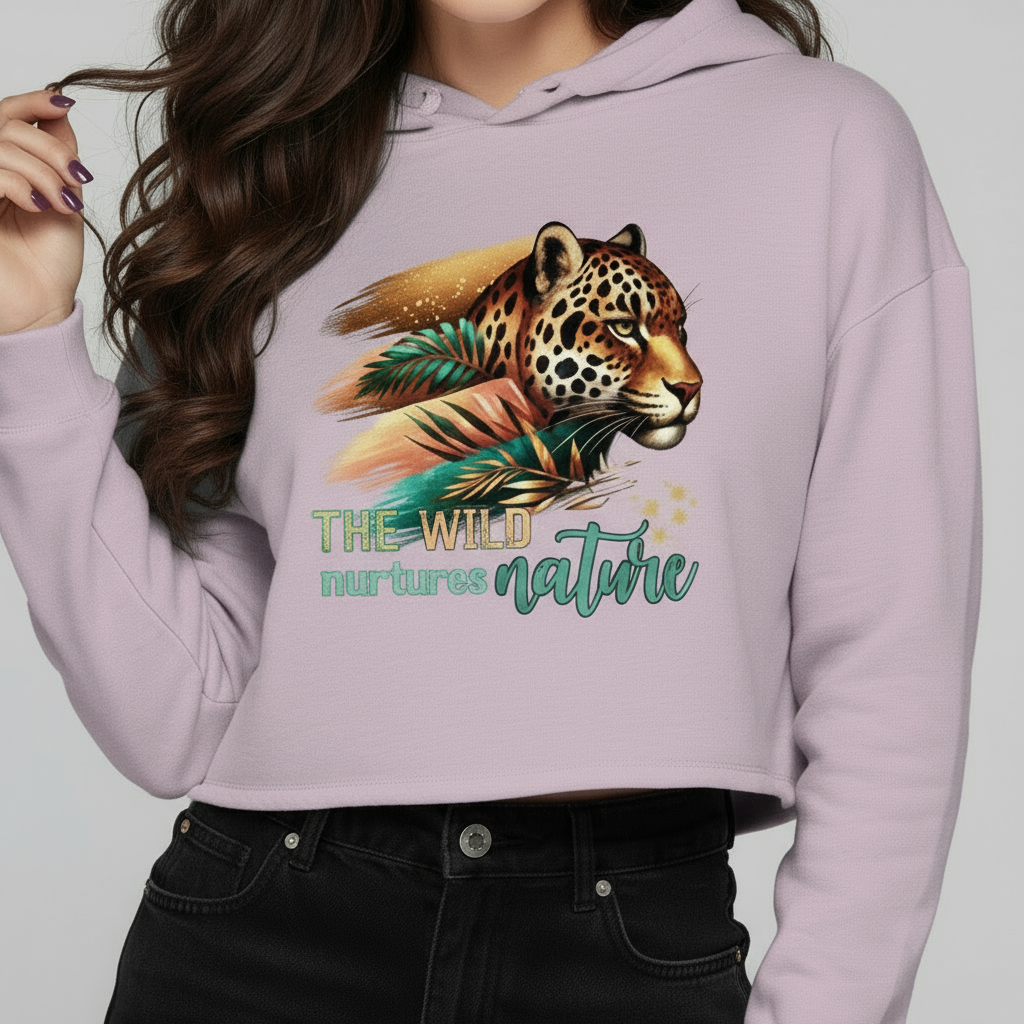 Wild Nurtures Nature Cropped Hoodie