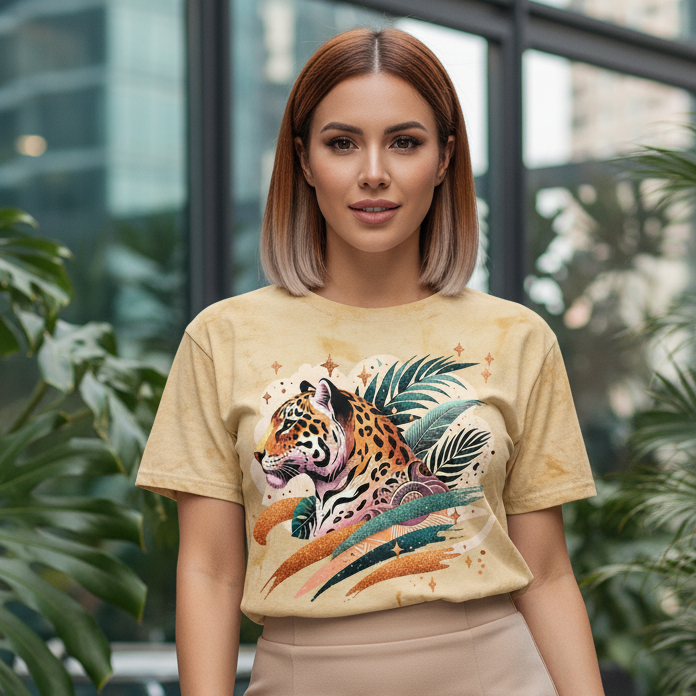 Jaguar Jungle Chic - Unisex Color Blast T-Shirt