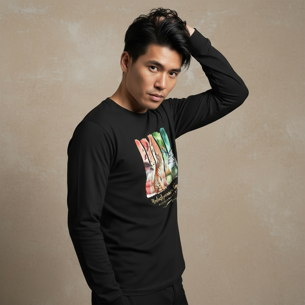 Tigers Majesty Men's Long Sleeve T-Shirts👑🐅