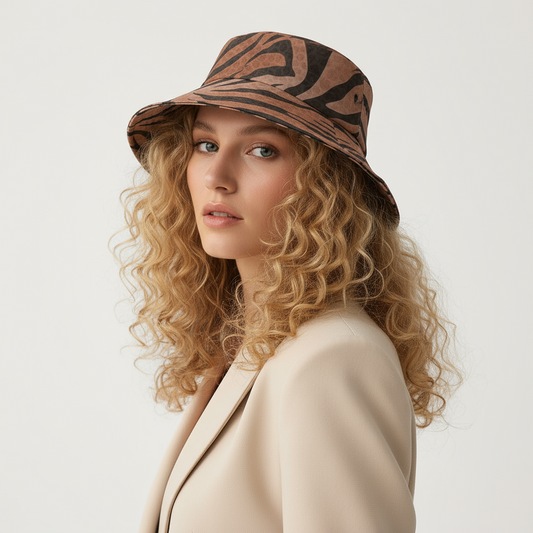 Tiger Stripes & Dots Bucket Fisherman's Hat