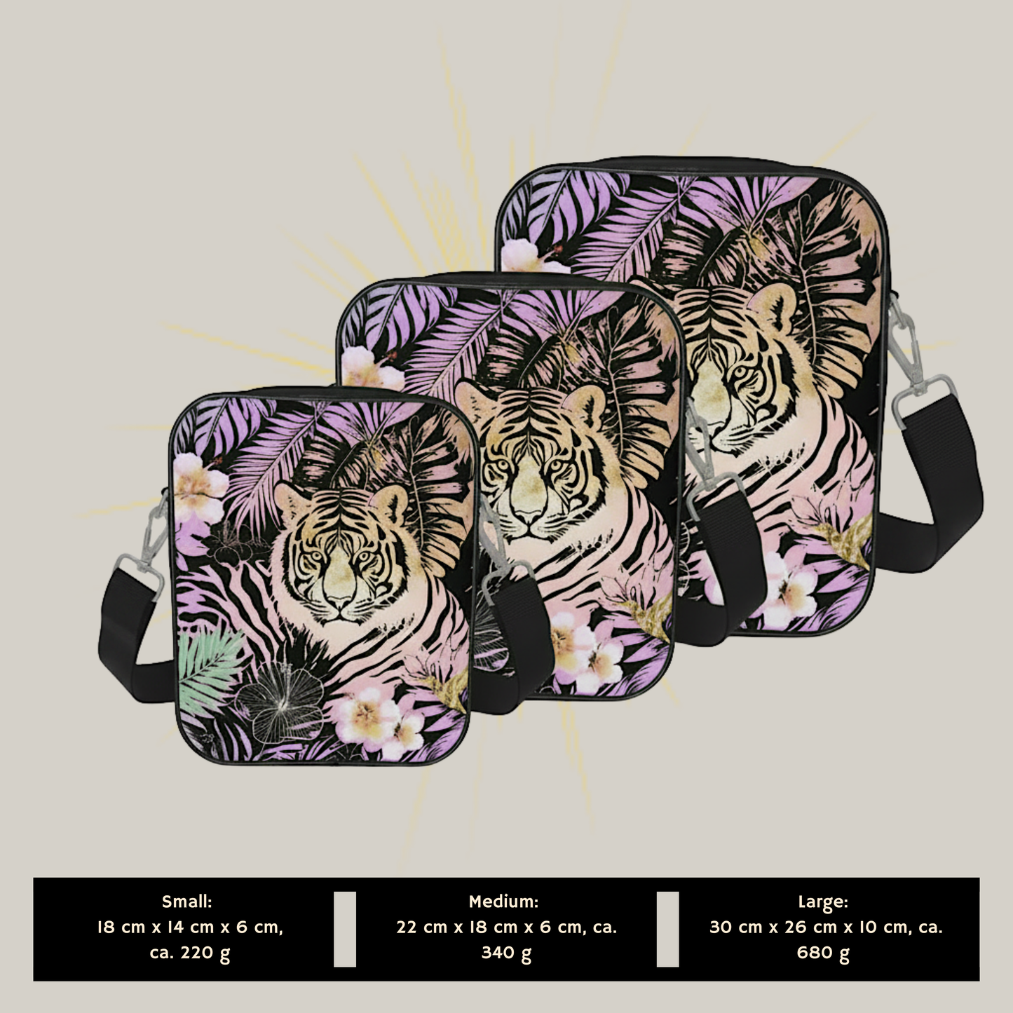 Tigers Jungle Secret Shoulder Messenger Bag🌴🐅