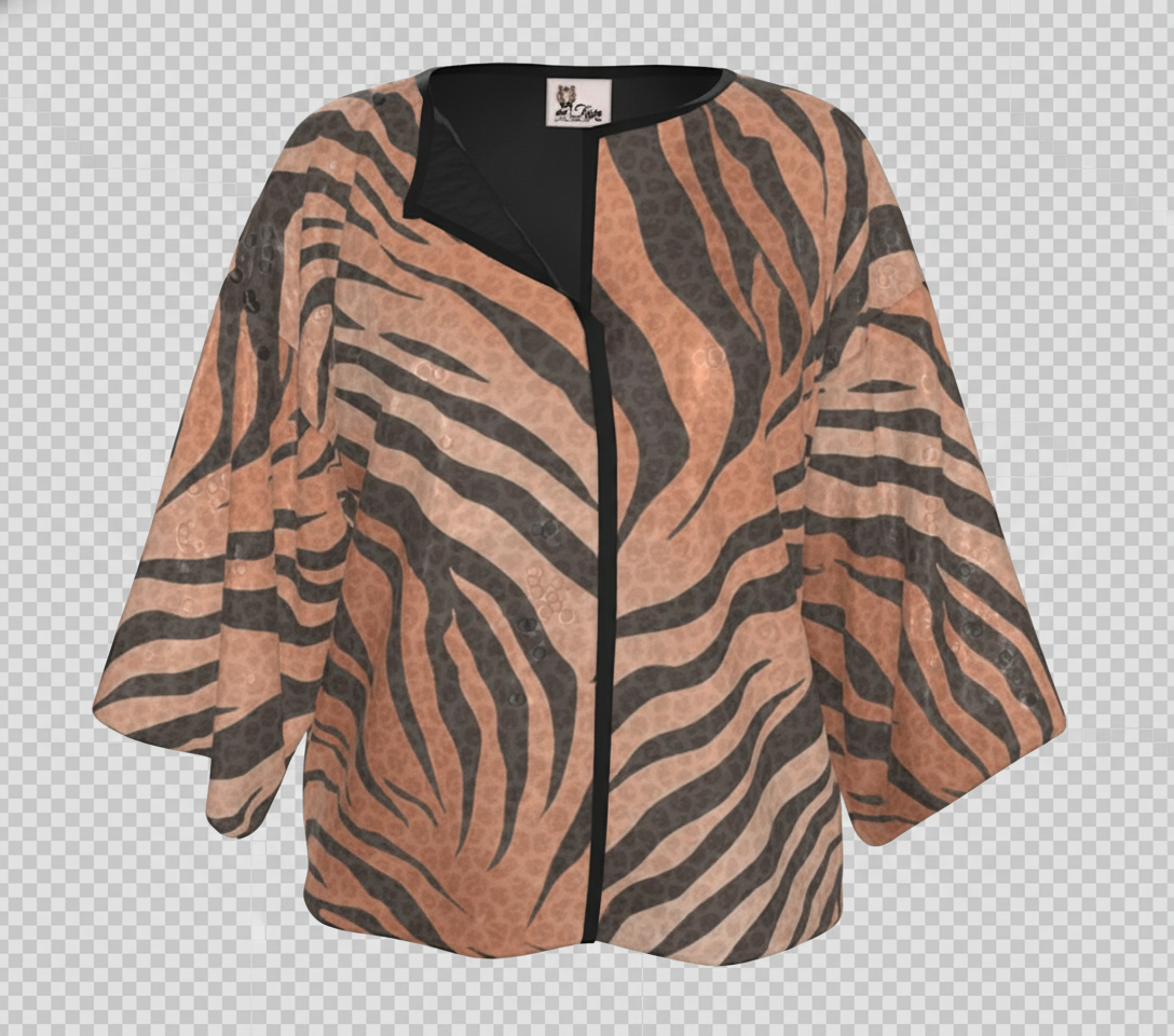 Tiger Stripes & Dots Kimono Jacket🐅🐾