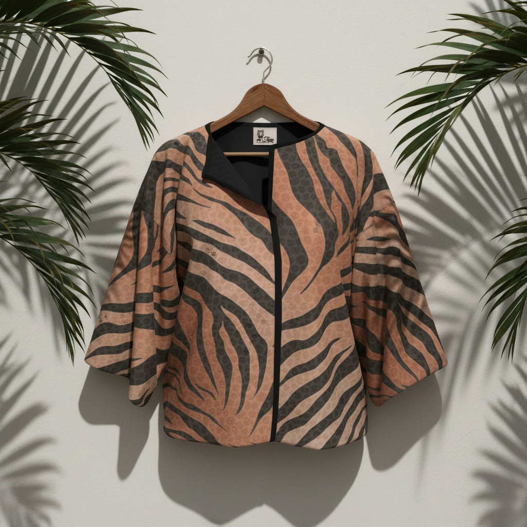 Tiger Stripes & Dots Kimono Jacket 🐅🐾