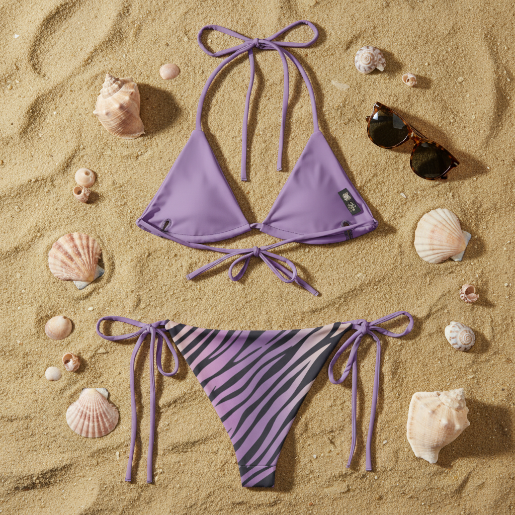 Tiger Roar with Style String Bikini Orchid 🐅🏖