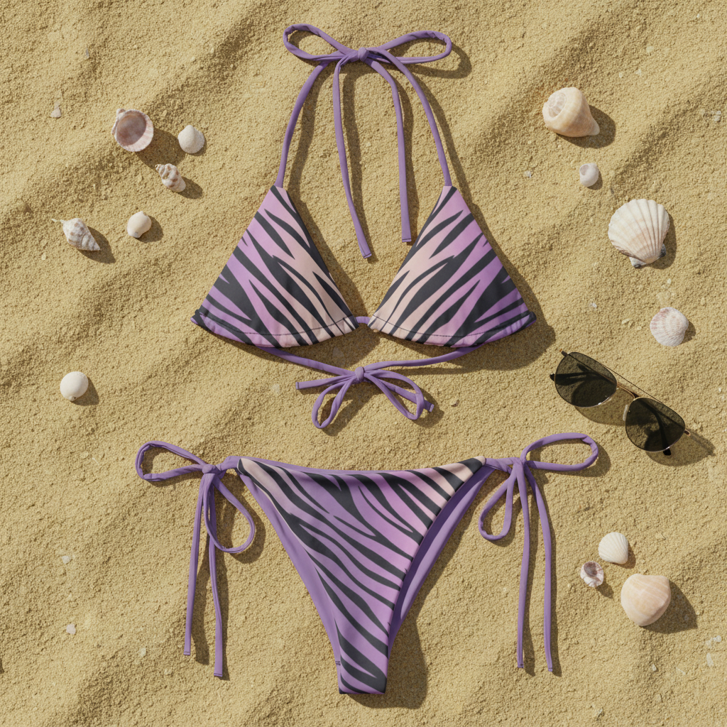Tiger Roar with Style String Bikini Orchid 🐅🏖