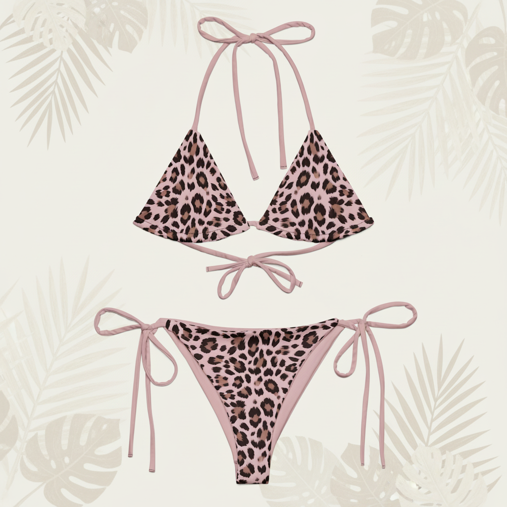 Leopard Passion String Bikini Blossom 🌸🐆
