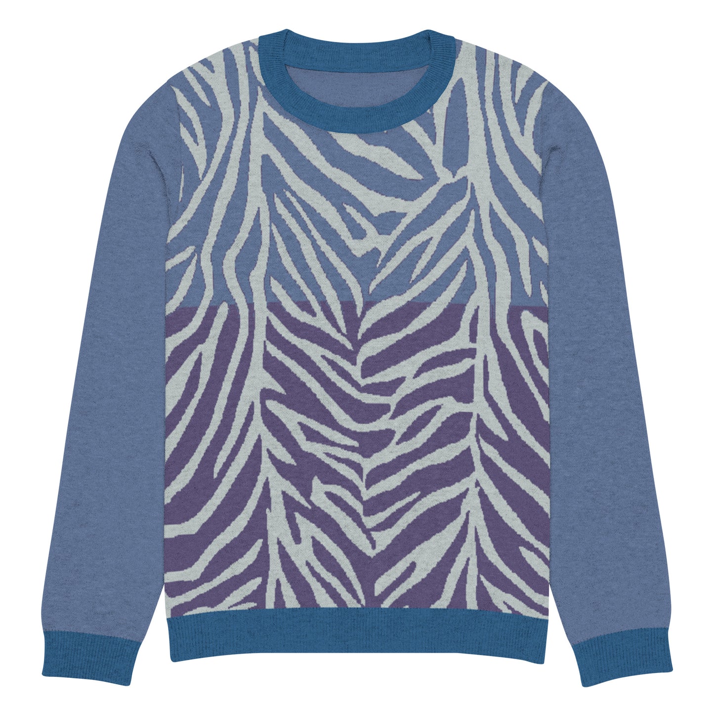 Exotic Essence Sky Knitted crew neck sweater