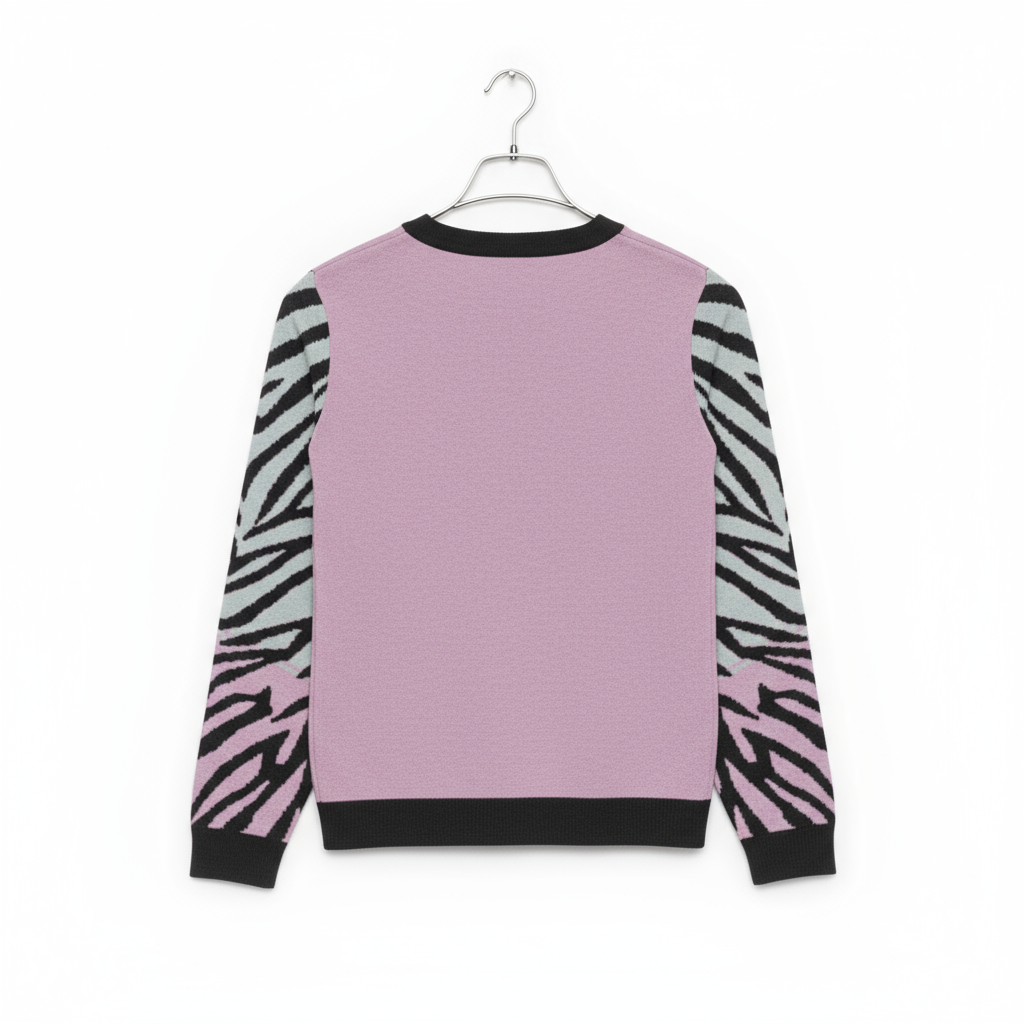 mi Tigre orchid knitted crew neck Sweater - orchid
