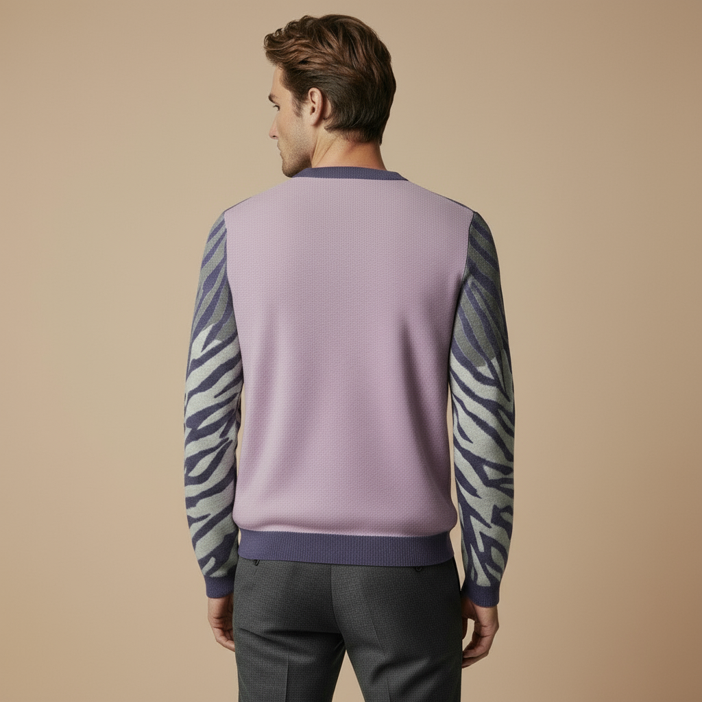 Tigers Essence Knitted Sweater - orchid