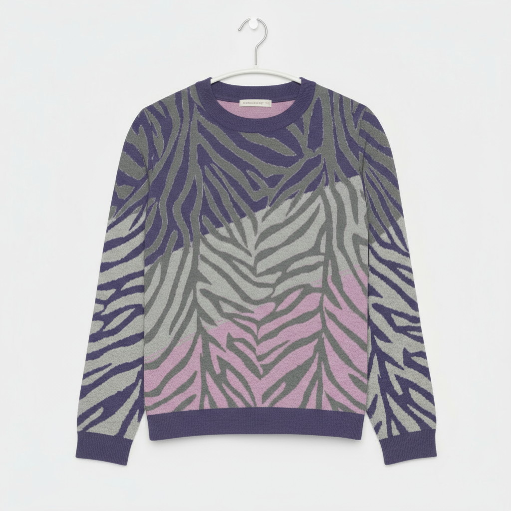 Tigers Essence Knitted Sweater - orchid