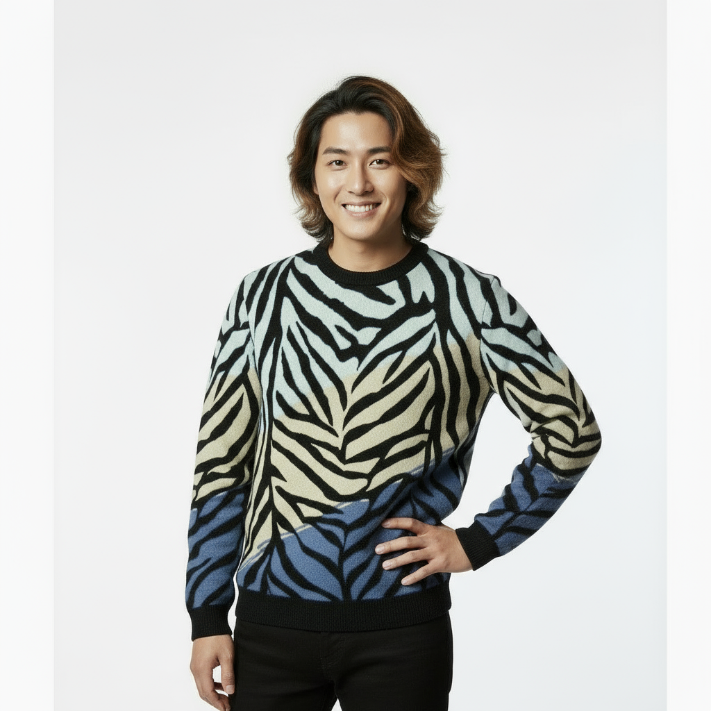Tigers Essence Knitted crew neck sweater