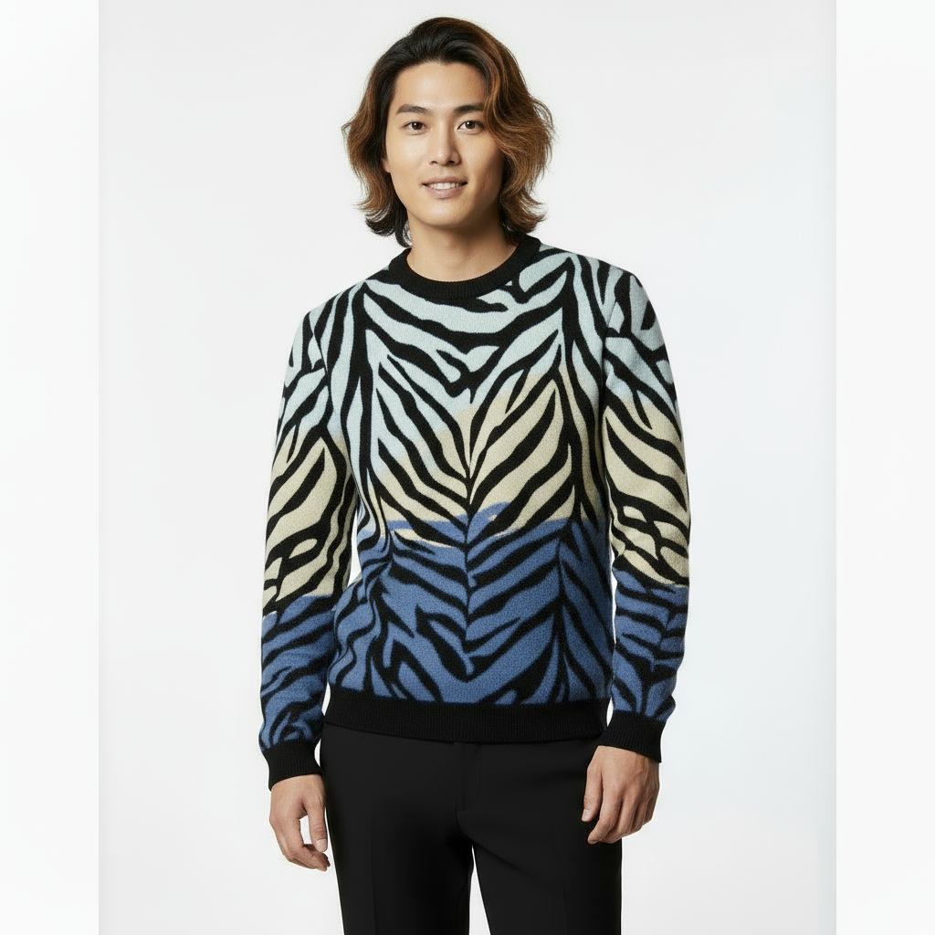 Tigers Essence Knitted crew neck sweater