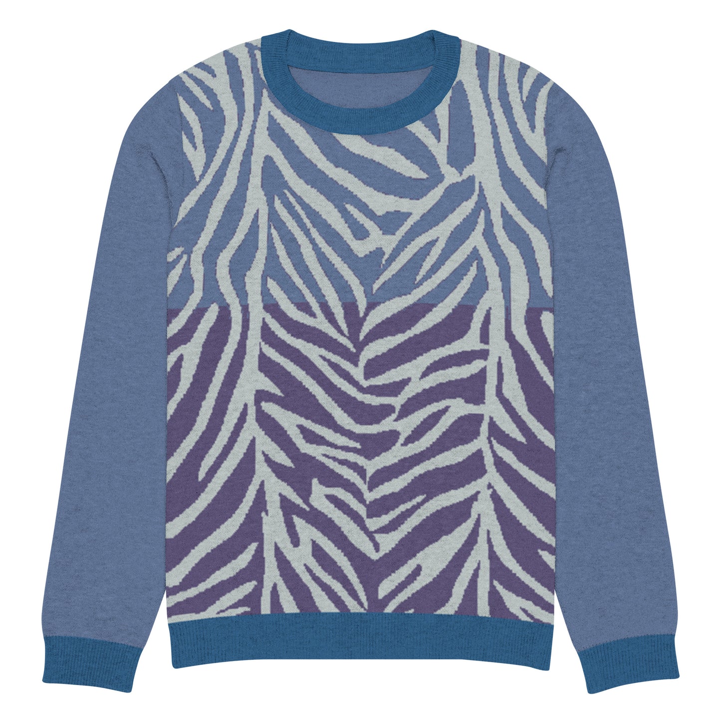 Exotic Essence Sky Knitted crew neck sweater