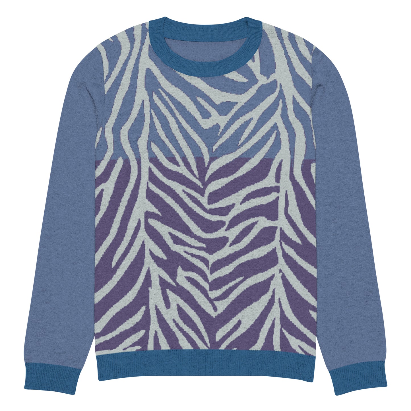 Exotic Essence Sky Knitted crew neck sweater