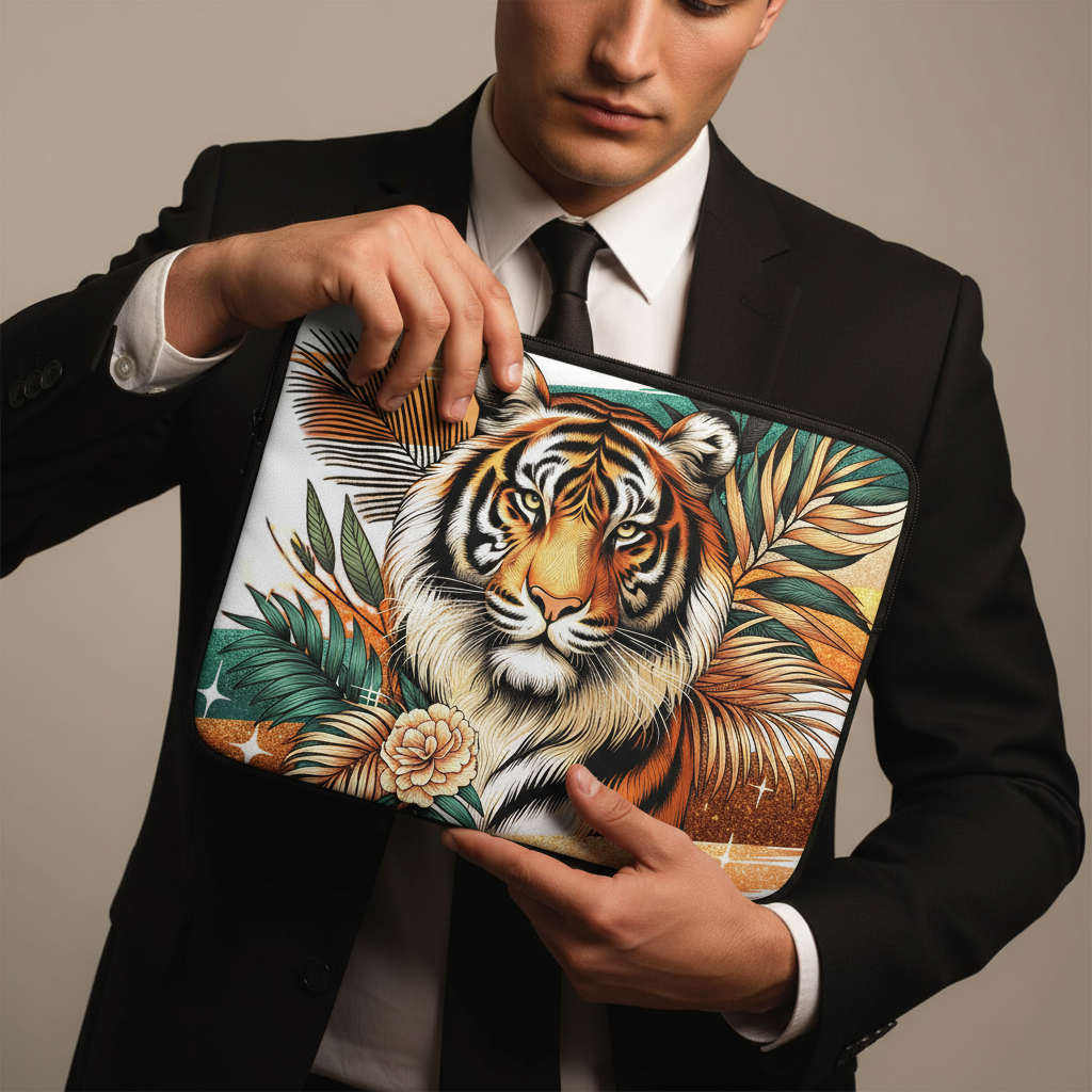 Tiger Wild Beauty Laptop Sleeve🔥🐅