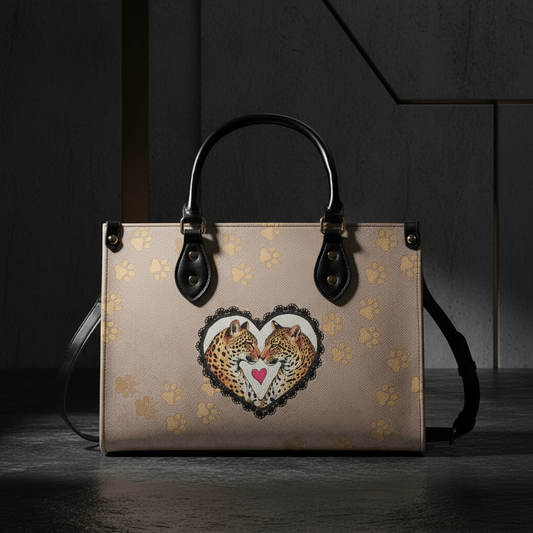 Jaguar Love Track Luxury Leather Handbag