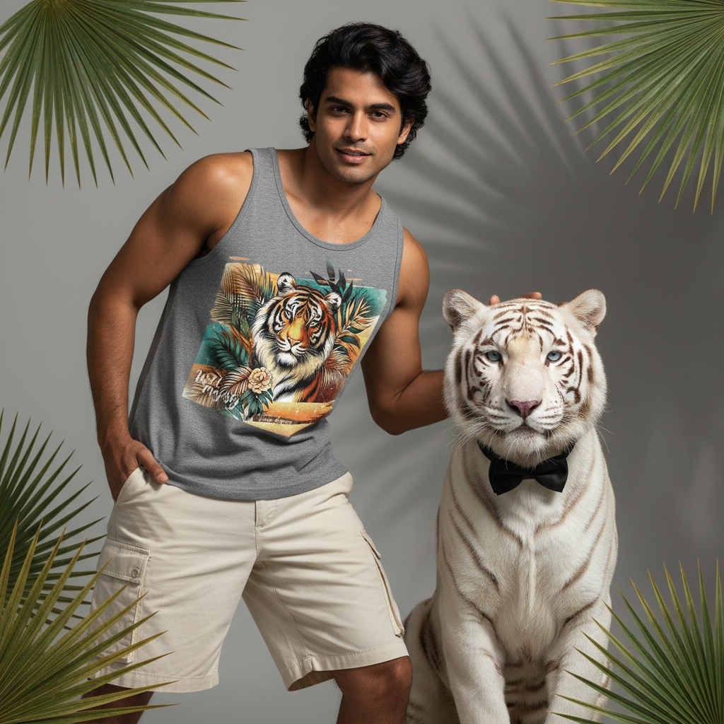 Wild Majesty Tiger Tank Top Men