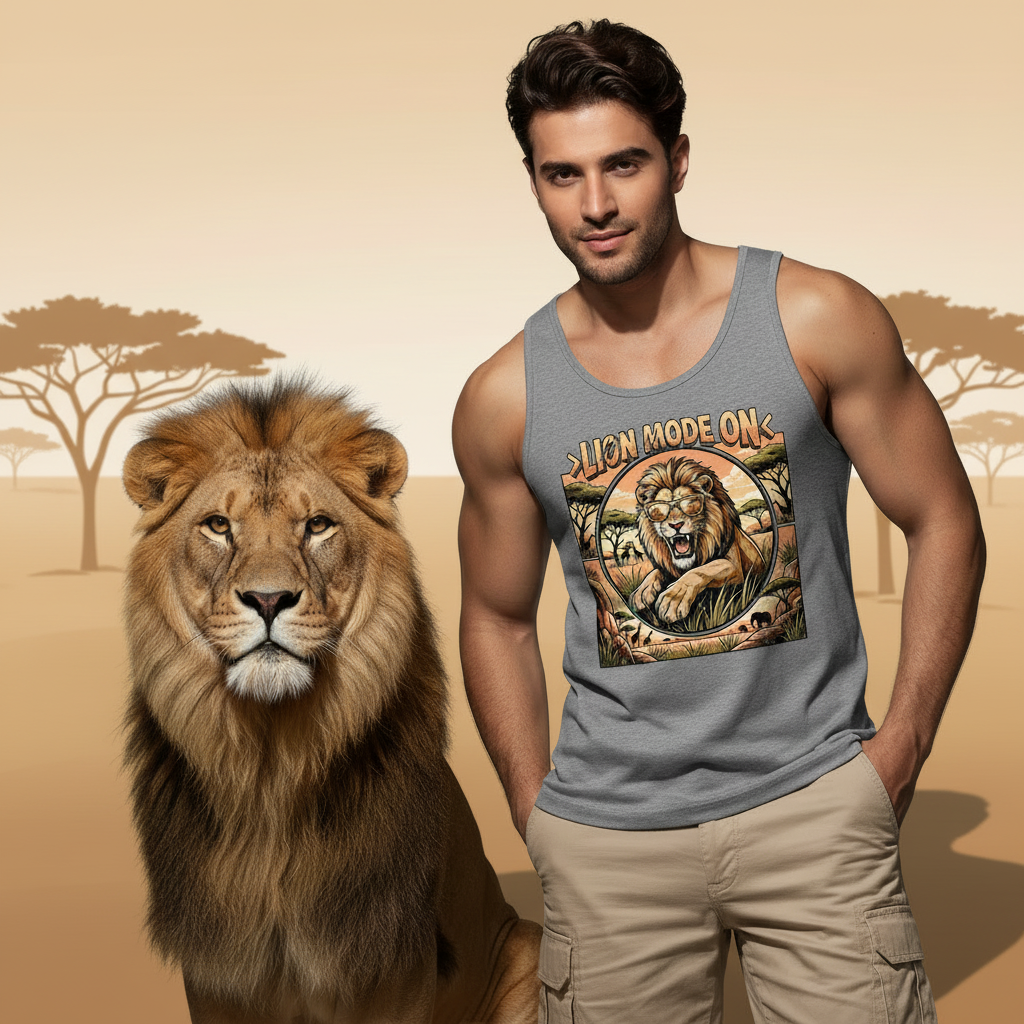 Lion Mode ON Tank Top Men🦁🐾