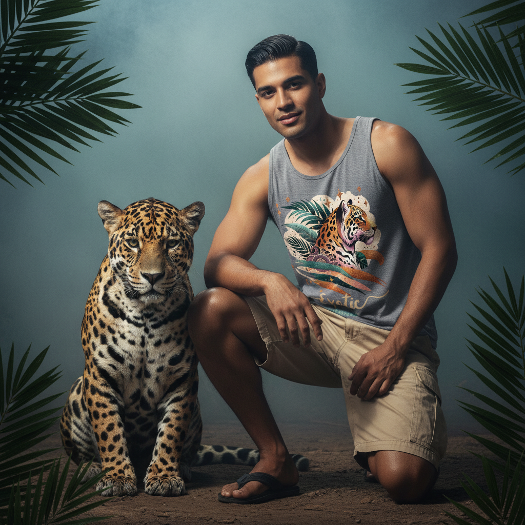 Jaguar Exotic Essence Tank Top Men💫🐆