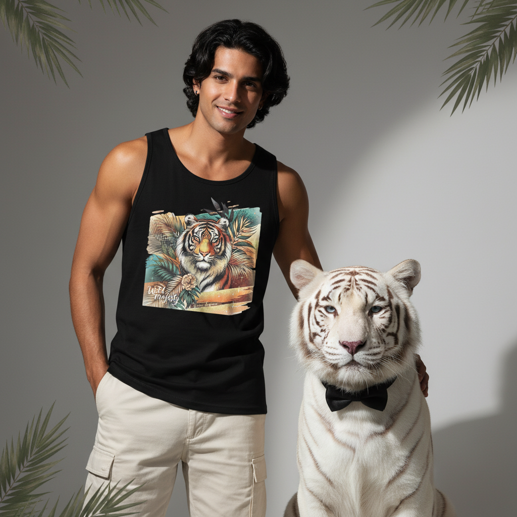 Wild Majesty Tiger Tank Top Men