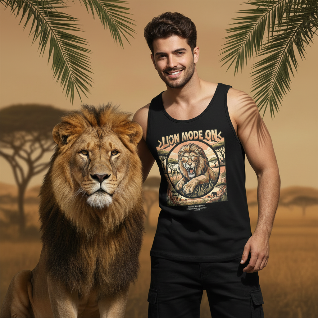 Lion Mode ON Tank Top Men🦁🐾
