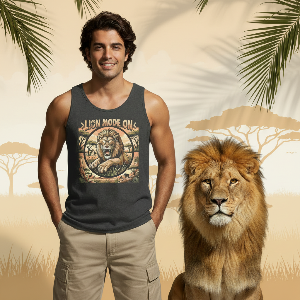 Lion Mode ON Tank Top Men🦁🐾