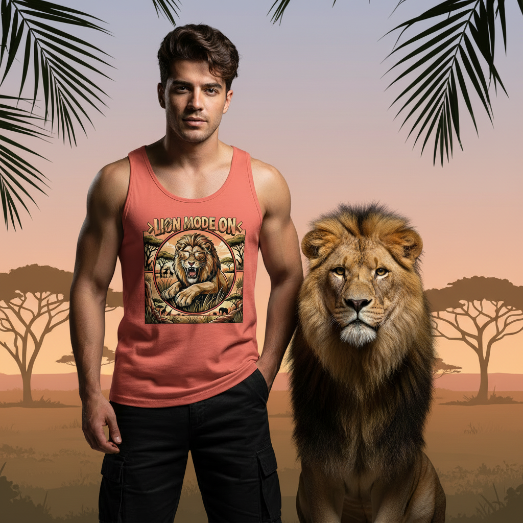 Lion Mode ON Tank Top Men🦁🐾