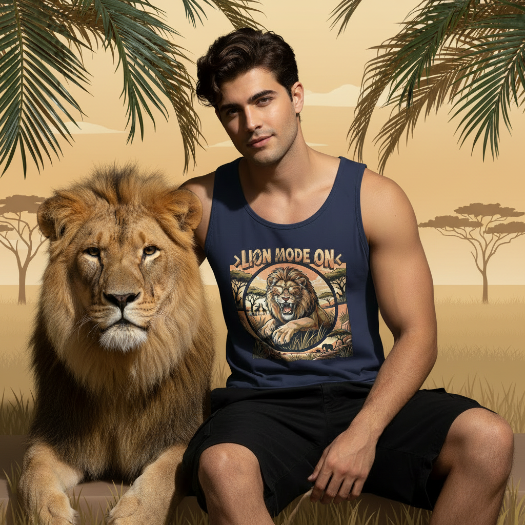 Lion Mode ON Tank Top Men🦁🐾