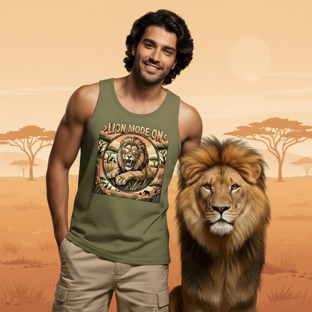 Lion Mode ON Tank Top Men🦁🐾