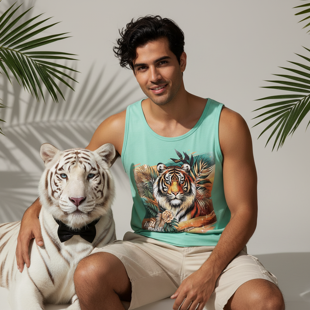 Wild Majesty Tiger Tank Top Men