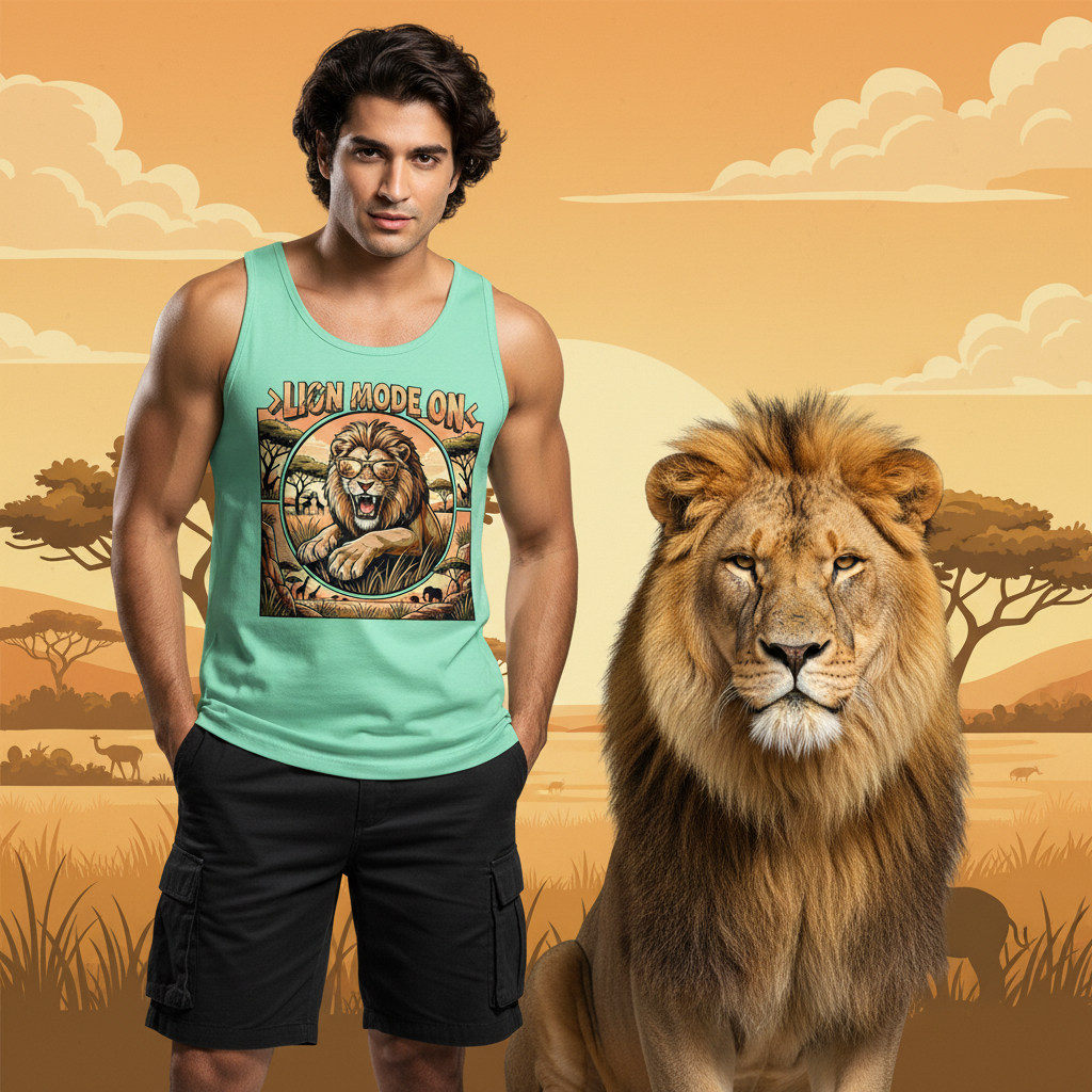 Lion Mode ON Tank Top Men🦁🐾