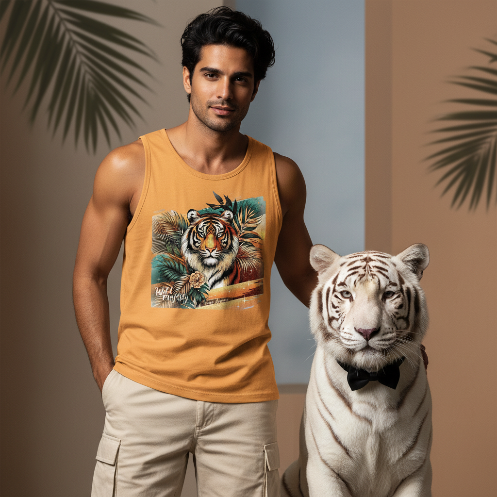 Wild Majesty Tiger Tank Top Men