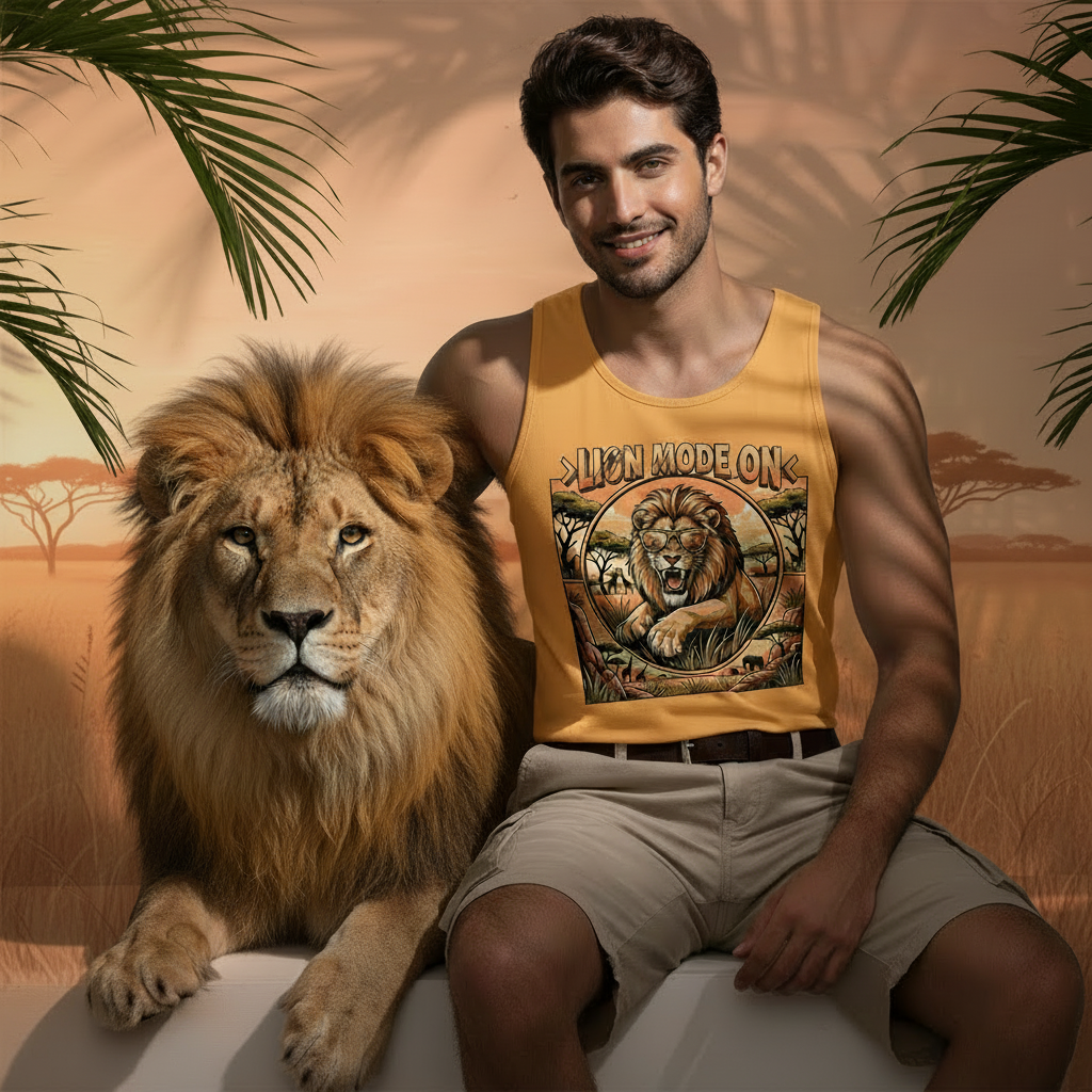 Lion Mode ON Tank Top Men🦁🐾