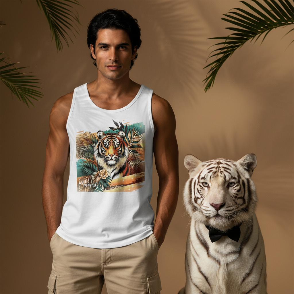 Wild Majesty Tiger Tank Top Men