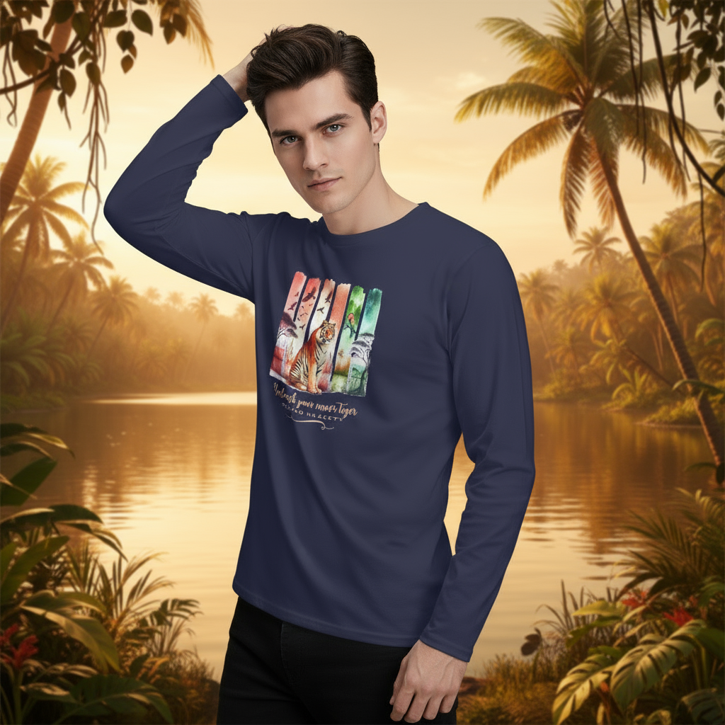 Tigers Majesty Men's Long Sleeve T-Shirts👑🐅