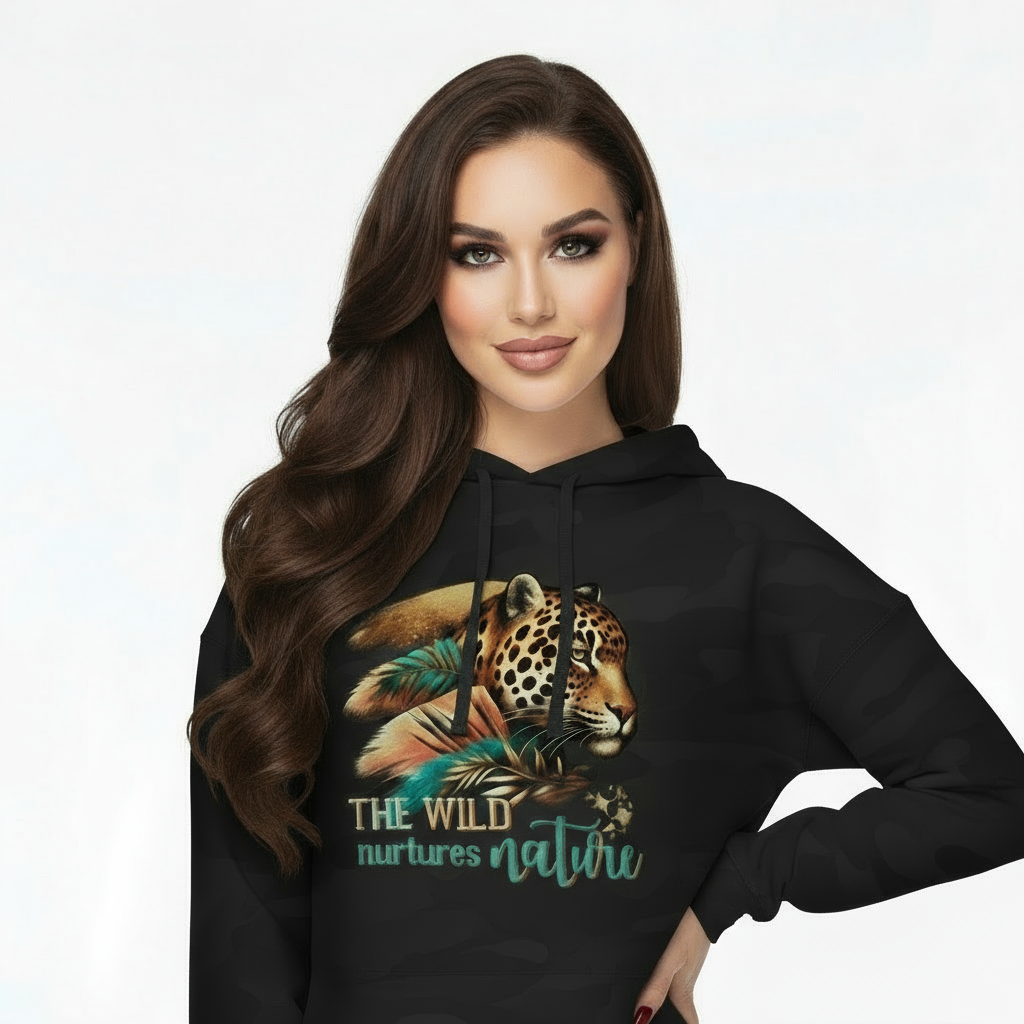 Wild Nurtures Nature Cropped Hoodie