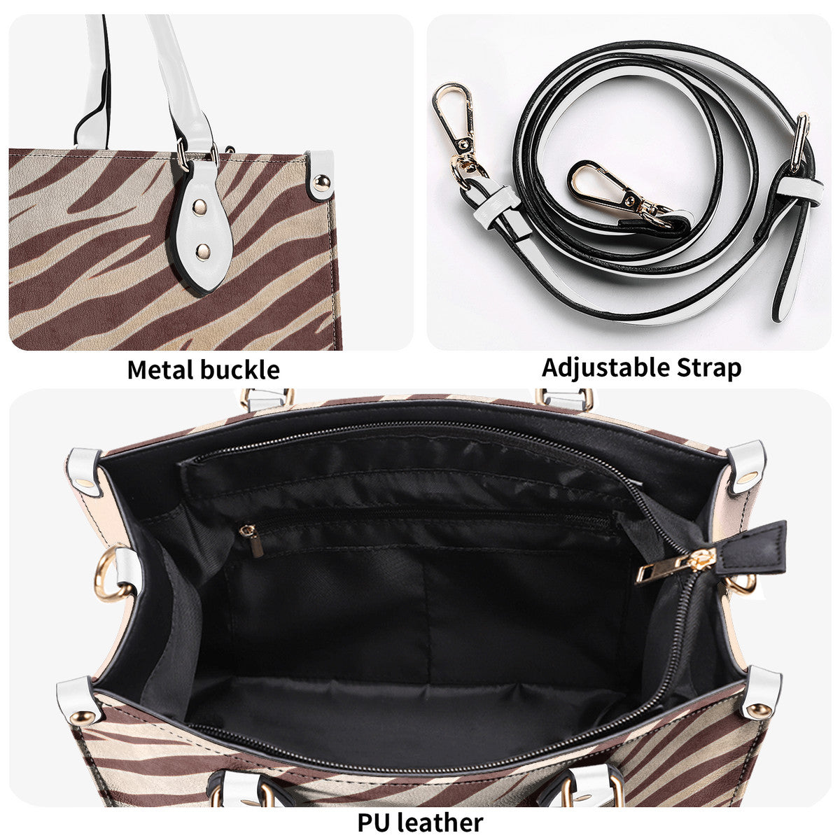 Tiger Stripes FlowState Luxury Handbag
