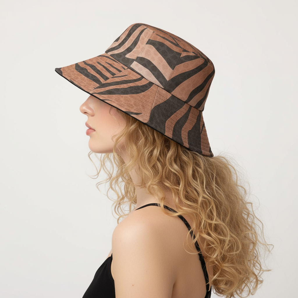 Tiger Stripes & Dots Bucket Fisherman's Hat