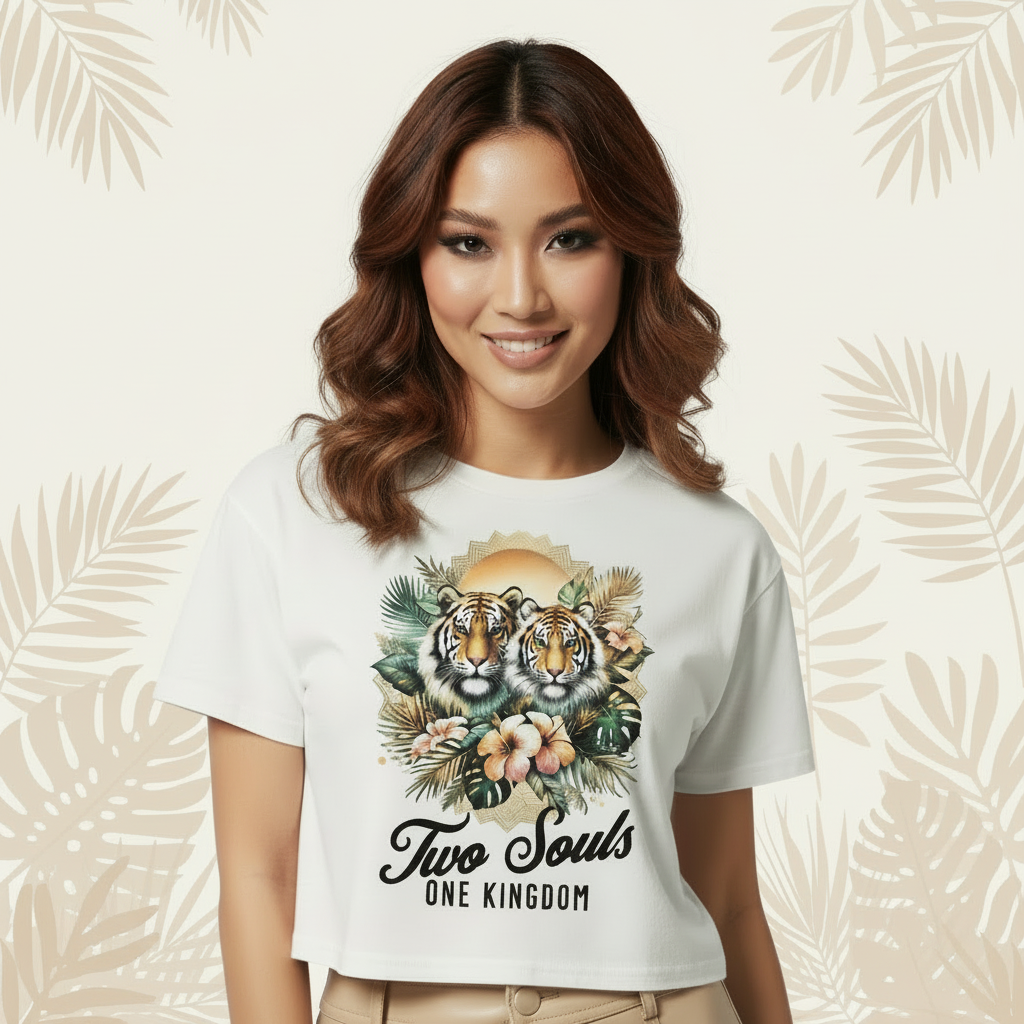 Two Souls - One Kingdom Tiger Crop Top 💞🐾