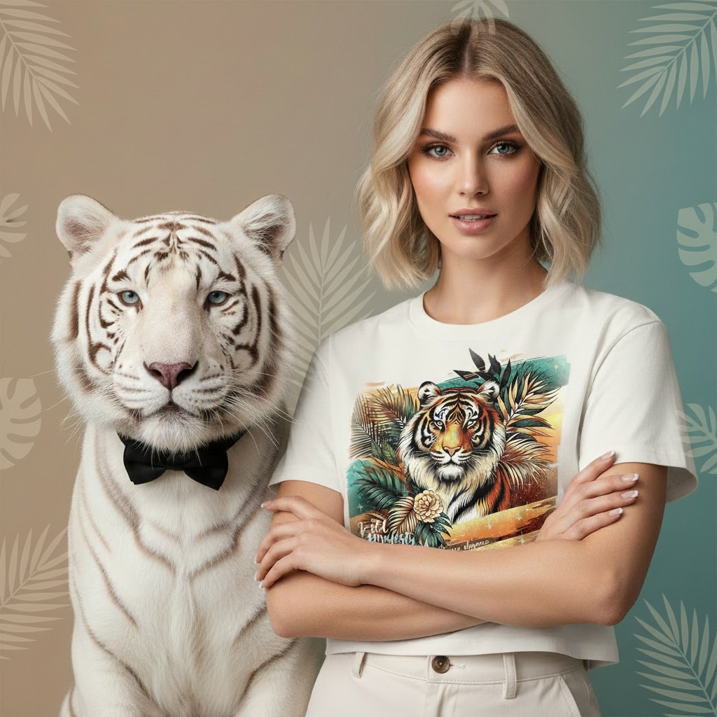 Wild Majesty Tiger Crop Top 👑🐅
