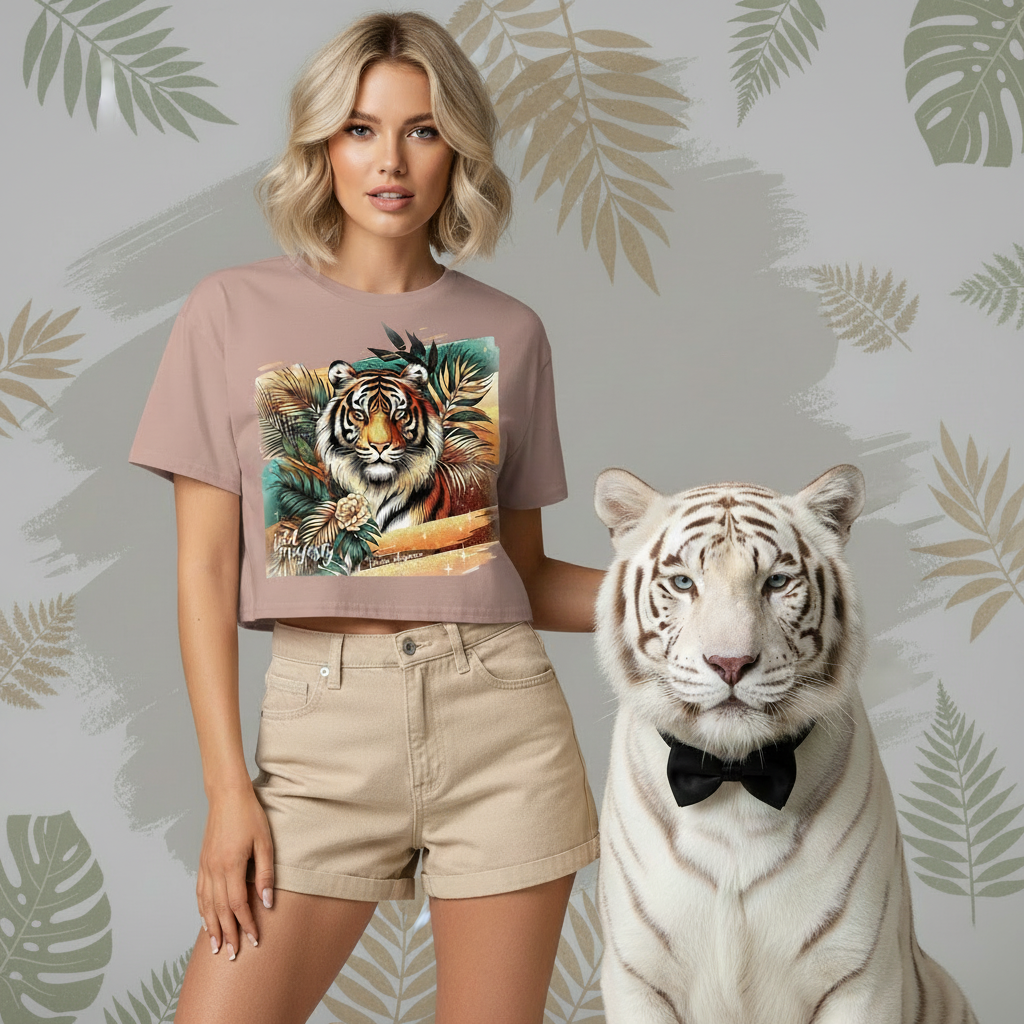 Wild Majesty Tiger Crop Top 👑🐅