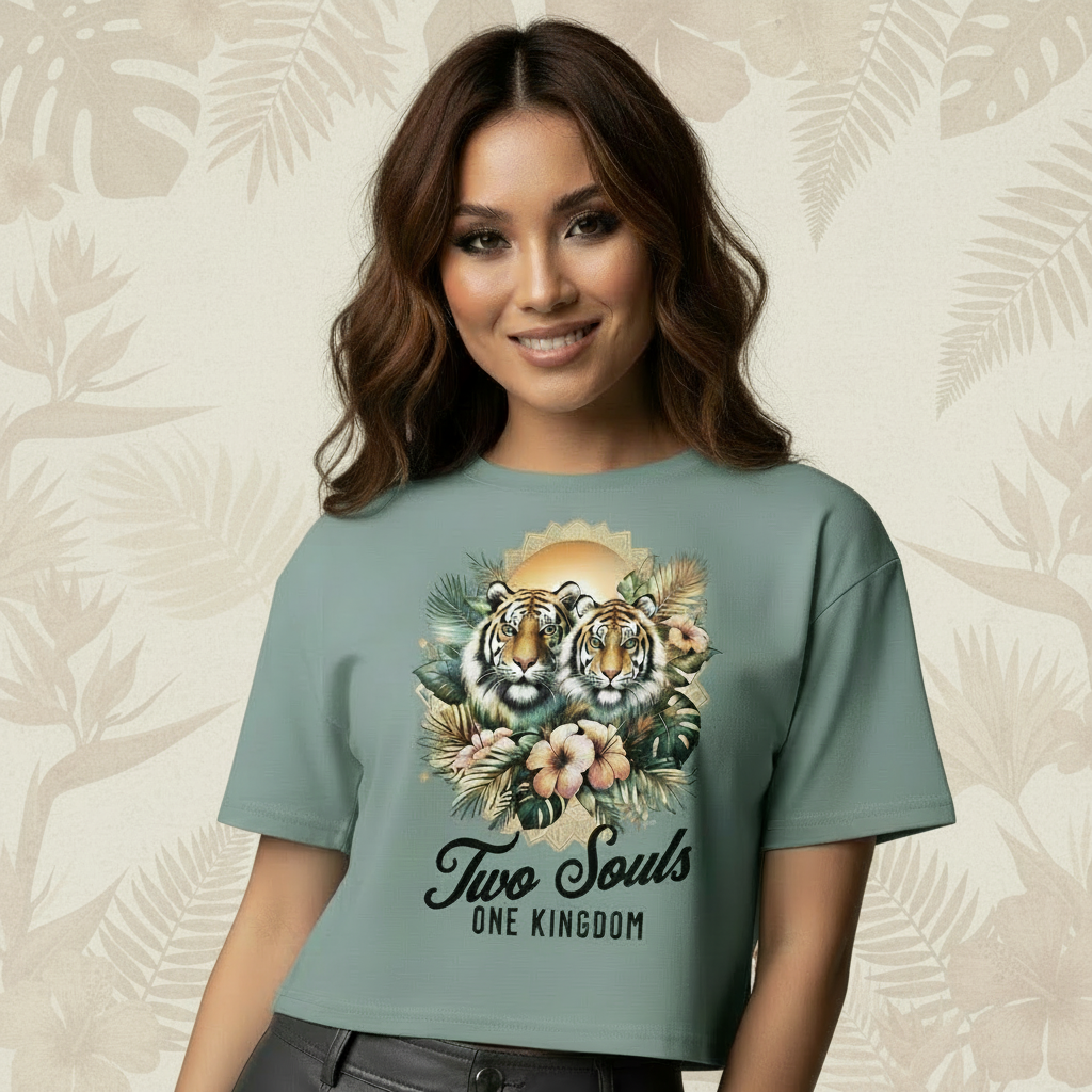 Two Souls - One Kingdom Tiger Crop Top 💞🐾