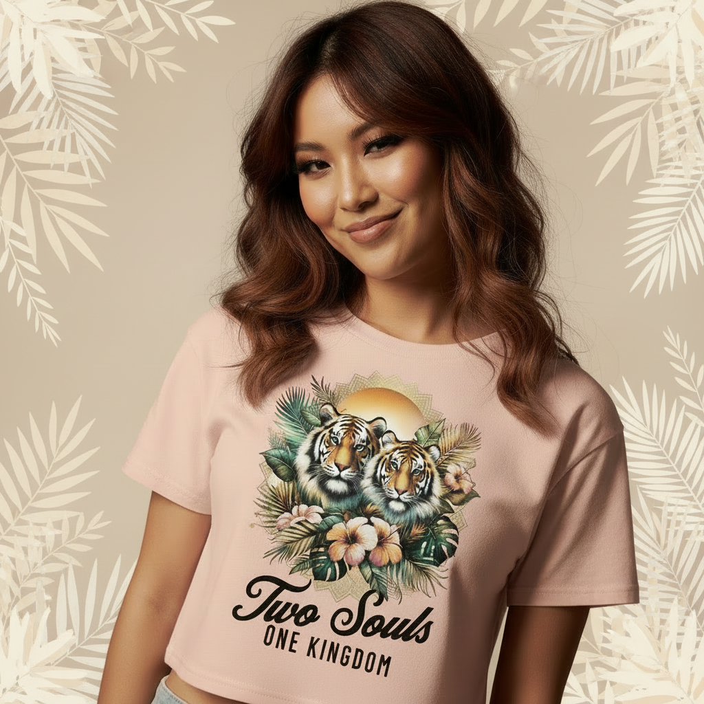 Two Souls - One Kingdom Tiger Crop Top 💞🐾
