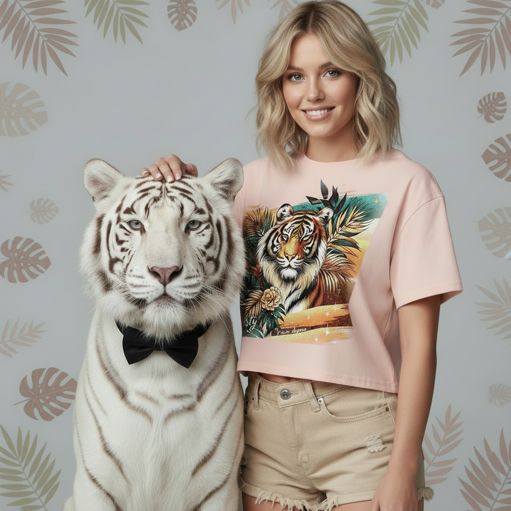 Wild Majesty Tiger Crop Top 👑🐅